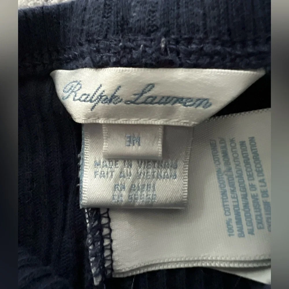 Ralph Lauren‎ Navy Ribbed Pants 3 months